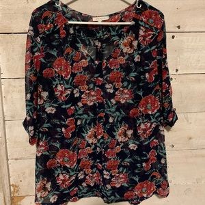 Skies Are Blue floral blouse